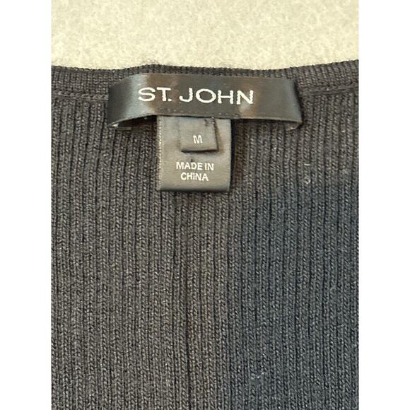 Women’s St John Wool Blend Tank Top Navy Blue Size M - Picture 2 of 3